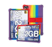 Silicone Tablet Case for DOOGEE T40Pro 12inch Tablet with Full Coverage, Shockproof, Anti-scratch, Adjustable Stand, and Soft Silicone Cover,Rainbow