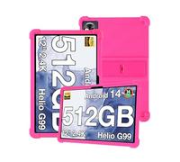 Silicone Tablet Case for DOOGEE T40Pro 12inch Tablet with Full Coverage, Shockproof, Anti-scratch, Adjustable Stand, and Soft Silicone Cover,Rose