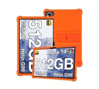 Silicone Tablet Case for DOOGEE Tab E3+ / T40Pro / T40 Pro/AvidPad A90 12inch Tablet with Full Coverage, Shockproof, Anti-scratch, Adjustable Stand, and Soft Silicone Cover,Orange