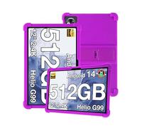 Silicone Tablet Case for DOOGEE Tab E3+ / T40Pro / T40 Pro/AvidPad A90 12inch Tablet with Full Coverage, Shockproof, Anti-scratch, Adjustable Stand, and Soft Silicone Cover,Purple