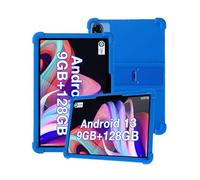 Silicone Tablet Case for DOOGEE U10 2025 10.1 inch Kids Friendly,Shockproof, Anti-scratch, Adjustable Stand, and Soft Silicone Cover,Blue