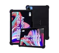 Silicone Tablet Case for DOOGEE U10 2025 10.1 inch Kids Friendly,Shockproof, Anti-scratch, Adjustable Stand, and Soft Silicone Cover,Black