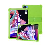 Silicone Tablet Case for DOOGEE U10 2025 10.1 inch Kids Friendly,Shockproof, Anti-scratch, Adjustable Stand, and Soft Silicone Cover,Green