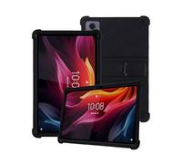 Silicone Tablet Case for Lenovo K11 Plus 11.45inch TB352FU with Full Coverage, Shockproof, Anti-scratch, Adjustable Stand, and Camera Protection,Black