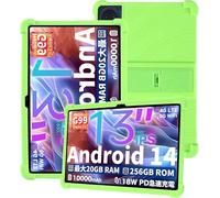 Silicone Tablet Case for Teclast T65 Max 13inch with Full Coverage, Shockproof, Anti-scratch, Adjustable Stand, and Soft Silicone Cover,Green
