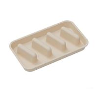 Silicone Taco Holder Stand 3 Compartments Reusable Tray for Soft Hard Shells - Heat Resistant Rack for Taco Tuesday Party Picnic BBQ 28.5x16.5cm(white)