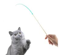 Silicone Tail Teaser Toy | Silicone Cat Toy Wand Teaser,Portable Stick Teasing Exercise Cat Toy for Cats Pets Small