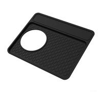 Silicone Tamping Mat Built to Fit For Breville 870 880 Espresso Machines, Provides Stable Platform for Daily Coffee Making (black)