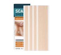 Silicone Tape for Scars,Silicone Sheets for Scars | Invisible Transparent Silicone Gel Sheets 10 Pieces for Scars | Cuttable Breathable Patches for Eliminati