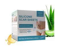 Silicone Tape - Soft Waterproof Strip, Scar Strips, Easy Application for Burn Wounds, Stretch Marks, Face, Body, Neck, Forehead, Tummy Tuck, Shoulder Care, Scars, 2.16x2.16x2.16inch