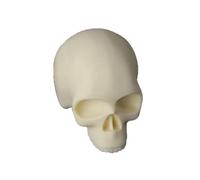 Silicone Tattoo Practice Simulation Blank Skull Head Mold for Tattooing Work (Yellow)