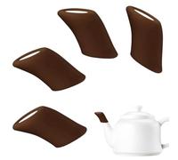 Silicone Teapot Spout Cover Teapot Spout Cover, 4 Pieces Silicone 3.5cm Restaurant Ceramic Protective Drip-Proof and Leak-Proof