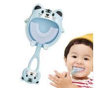 Silicone Teether Training Toothbrush - 5.59 * 3.18 * 0.90inches Self-Soothing Soft Silicone Teether | Cute Animal Shape Teething Toys for, Over 2 Years Old