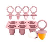Silicone Teething Ice Cubes Molds For Babies With 6 Popsicles Shape Safe Chewing Toy And Iced Treats Maker Freezers Safe Baby Teething Molds