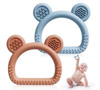 Silicone Teething Toys for Baby and Toddler - Teether Mitten Easy to Grasp, Prevents Finger Sucking - Infant Teething Toy