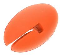 Silicone Temperature Probe Pot Clip Holder for Kitchen Cooking | Orange Curved Design, Food Grade Silicone, Pot Side Mounting, Compatible with Instant Read Thermometers