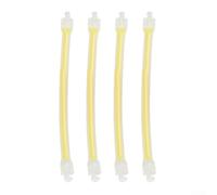 Silicone Tennis Racket Dampener 4 Pack to Limit Unwanted String Oscillations and Support Accurate Placement (Yellow)