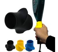 Silicone Tennis Racket Handle Cover, Ergonomic Grip Correction Trainer For Padel Pickleball, Anti-Slip Hand Position Guide To Reduce Wrist Strain & Elbow Pain, Durable Sports Accessory (Black)