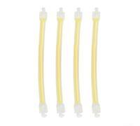 Silicone Tennis String Dampener Pack 4 pcs for Reducing Vibration Transmission from Strings to Grip Area (Yellow)