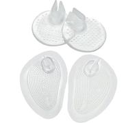 Silicone Thong Sandal Toe Protectors, 2pairs Clear Sandal Toes Seam Guard Pad Sandal Flip Flops Gel Toe Guards Cushions for Foot Protection