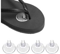 Silicone Thong Sandal Toe Protectors Flip Flop Gel Toe Guards Cushion Pain Prevention and Non-Slip Cushions Between Toe for Sandals Clear - 2 Pairs