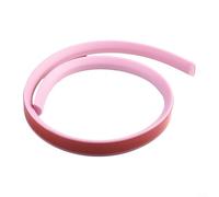Silicone Threshold Strip,for Curbless Shower Guard, Flexible Water Stopper,and Wet Dry Separator, Anti Leak Bath Door Sill Sealant, Bathroom Flood Barrier(pink 100cm)