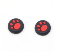 Silicone Thumb Grip Cap Cover Thumbstick Joystick Controller Grip Gaming Accessories for Sony PS3 PS4 PS2 Xbox One Xbox 360 XBox One X S PS4 Pro Slim Cat Print (2 PCS Red)