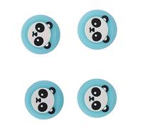 Silicone Thumb Grip Caps Cute Panda Design Non Slip Controller Grips Enhanced Gaming Accuracy for Controllers 4pcs Set (Blue)