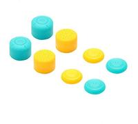 Silicone Thumb Grips Cover Case Analog Stick Joystick Covers Cap Non-Slip Thumb Stick Caps for Nintendo Switch Joy-con (Pink+Blue)