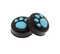 Silicone Thumb Stick Analog Joystick Thumb Grip Caps Cover Case for Nintendo Switch NS Joy-Con Console (Blue Paw)