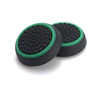 Silicone Thumb Stick Grip Cap Joystick Thumbsticks Caps Cover for PS4 Xbox One PS3 Xbox 360 PS2 Game Controllers (Black w/Green)