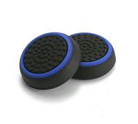 Silicone Thumb Stick Grip Cap Joystick Thumbsticks Caps Cover for PS4 Xbox One PS3 Xbox 360 PS2 Game Controllers (Black w/Blue)