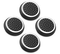 Silicone Thumb Stick Joystick Analog Grip Thumbsticks Cap Cover Case for PS4 PS3 Xbox One Xbox 360 Wii U NS Pro Controller (Black-White)