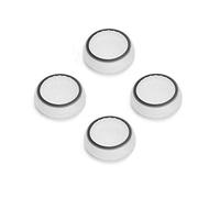 Silicone Thumb Stick Joystick Analog Grip Thumbsticks Cap Cover Case for PS4 PS3 Xbox One Xbox 360 Wii U NS Pro Controller (White-Black)