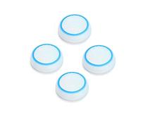 Silicone Thumb Stick Joystick Analog Grip Thumbsticks Cap Cover Case for PS4 PS3 Xbox One Xbox 360 Wii U NS Pro Controller (White-Blue)