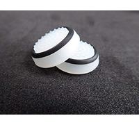 Silicone Thumb Stick Joystick Cap Analog Grip Thumbsticks Cap Cover Case for Nintendo Switch NS Joy-Con Controller (White-Black)