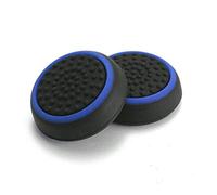 Silicone Thumb Stick Joystick Cap Analog Grip Thumbsticks Cap Cover Case for Nintendo Switch NS Joy-Con Controller (Black-Blue)