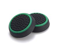 Silicone Thumb Stick Joystick Cap Analog Grip Thumbsticks Cap Cover Case for Nintendo Switch NS Joy-Con Controller (Black-Green)