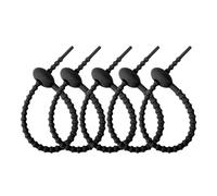 Silicone Ties 30pcs Silicone Reusable Cable Wire Organizer Winder Storage Holder Bag Ties Cord Bag Clip
