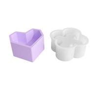 Silicone Tin Molds for Resin Storage Jar Silicone Mold - Box Resin Mold | Arts Crafts Decorations Casting Tool Mold Storage Box Four Leaves Plant Mold Silicone Glass Mold for Jewelry Cosme