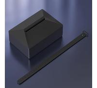 Silicone Tissue Holder Box Designed for Tesla Interior Use Fits For Seat Backs in Cars Trucks Forklifts and Off-Road Vehicles (Black)