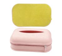 Silicone Tissue Holder, Non-Slip Bottom Base, 18.6x11.1x6.6cm, Tissue Case with Zipper, Creative Napkins Cover, Waterproof & Easy to Clean, for Kitchen Bathroom