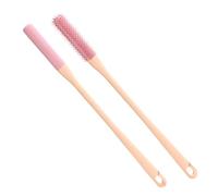 Silicone Toe Brush - 15.75 Inches PP Bristle Cleaning Stick, Nail Foot Scrubbing Tool, Deep Dead Skin Removal Hygiene Device | Cleaner for Elder Care Patient Bath User Home Bathroom Shower