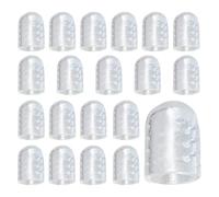 Silicone Toe Protectors, 20 Pieces Protective Covers for Toes, Clear Soft Toe Sleeves Foot Covers for Running, Walking, Hiking