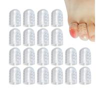Silicone Toe Protectors | 20pcs Small Elastic Toe Caps for Little Toe, Corns, Blisters, Friction Relief & Broken Toes | Soft Breathable Gel Toe Sleeves for, Foot Care & Protection from Pre