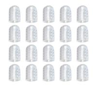 Silicone Toe Protectors, Anti-Friction Toecover, Breathable Toecaps, 20 Pieces Small Clear Elastic Toe Guards, for Protecting from Blister Grinding Feet