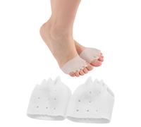Silicone Toe Separators for Women Men, 2 Pairs Silicone Toe Separators for Overlapping Toes, Breathable, Soft Gel Foot Corrector for Men and Women (1 Pairs Clear)