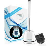 Silicone Toilet Brush + Replacement Head Toilet Brush Brush Set