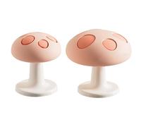 Silicone Toilet Button - 2-Piece Cute Mushroom Press Tool | Toilet Tank Replacement | Bathroom Accessory | Push Button for Bathroom Home Improvement Renovation Project