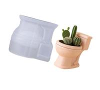 Silicone Toilet Mold for Jewelry Storage Box Planter Making for Home Decoration Projects Silicone Toilet Mold
